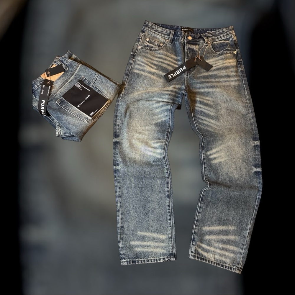 Purple jeans